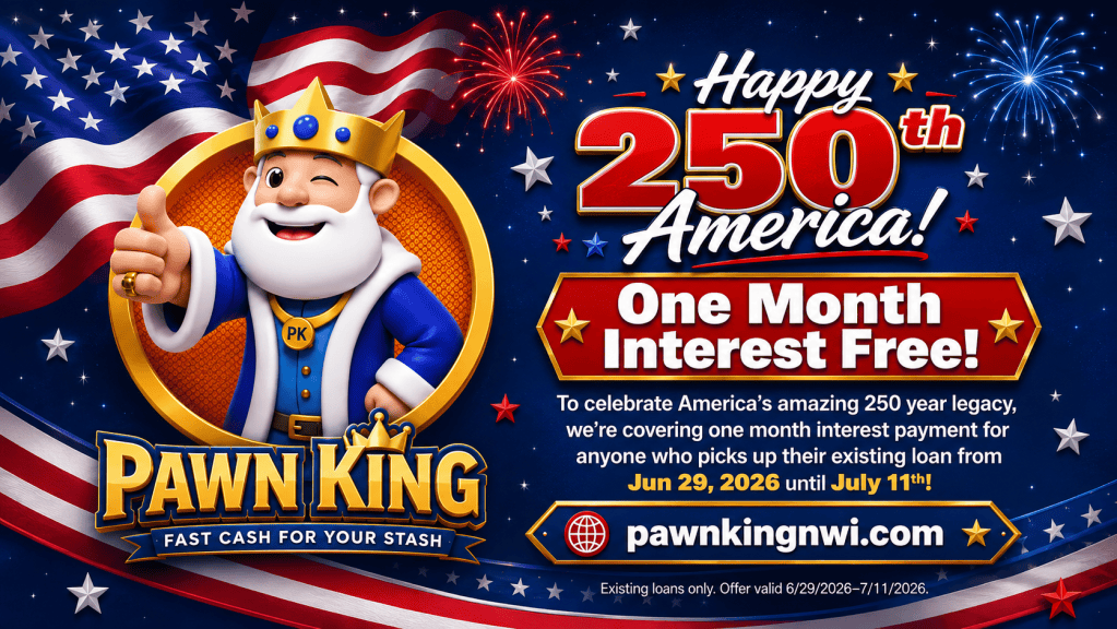 Happy 250th America! One Month Interest Free!